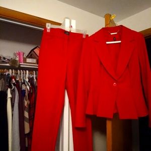 Whbm red suit worn once! Perfect condition
